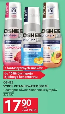 Syrop Vitamin Water Oshee promocja w Selgros