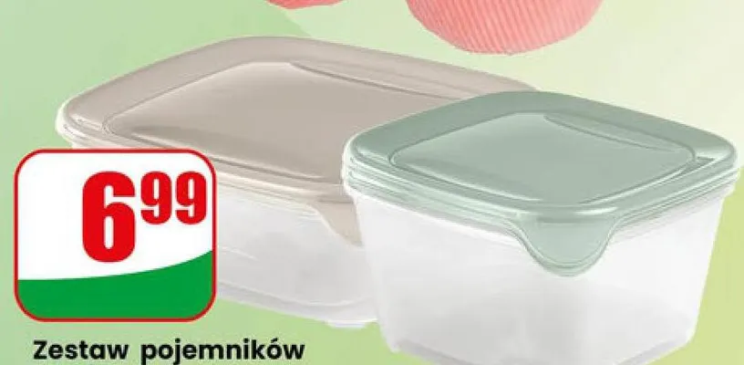 Zestaw pojemników Fresh&Go 1,7l + 0,8l promocja w Dino