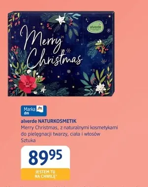 Kalendarz adwentowy Merry Christmas alverde NATURKOSMETIK promocja w Drogerie DM