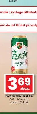 Piwo Žatecký Ležák 5% promocja w emma MARKET