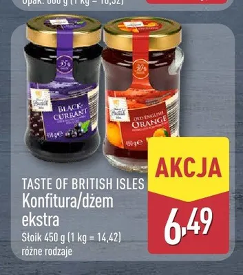 Konfitura ekstra TASTE OF BRITISH ISLES promocja w Aldi