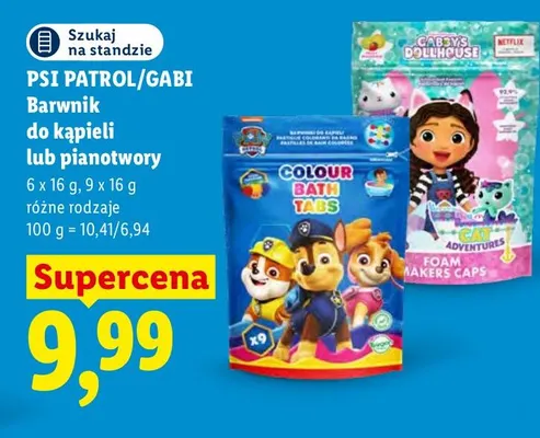 Pianotwory 6-pak Psi Patrol/Gabi promocja w Lidl