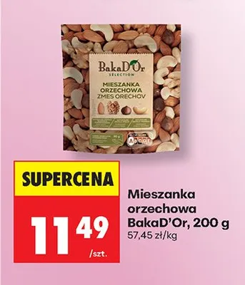 Mieszanka orzechowa BakaD'Or promocja w Biedronka