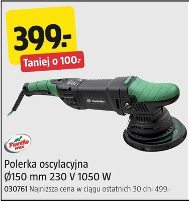 Polerka oscylacyjna Turtle Wax Ø150mm 230V 1050W 030761 promocja w Jula