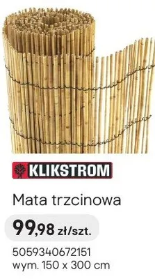 Mata trzcinowa promocja w Castorama