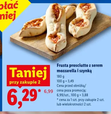 Frusta prosciutto z serem mozzarella i szynką promocja w Lidl