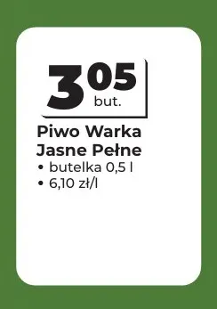 Piwo Warka promocja w Odido