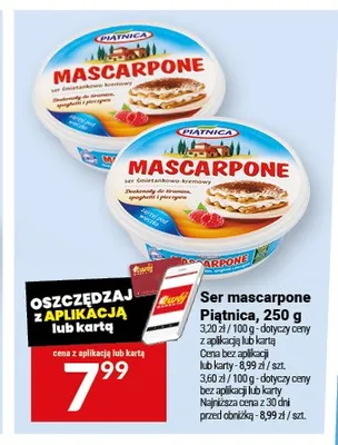 Ser mascarpone Piątnica promocja w Twój Market