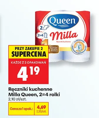 Ręczniki kuchenne Milla Queen promocja w Biedronka