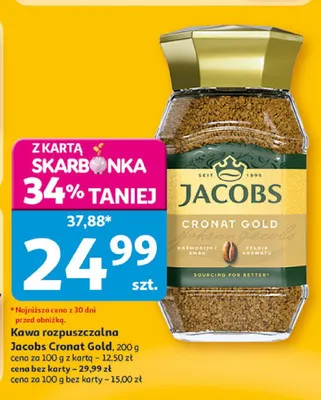 Kawa rozpuszczalna Jacobs Cronat Gold promocja w Auchan