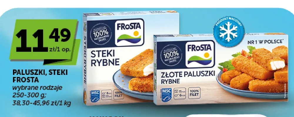 Złote paluszki rybne Frosta promocja w ABC