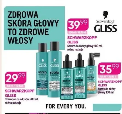 Spray do skóry głowy Schwarzkopf Gliss promocja w Drogerie Koliber
