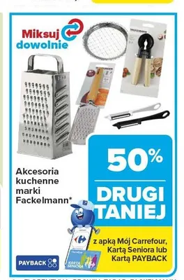 Akcesoria kuchenne Fackelmann promocja w Carrefour