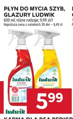 Płyn do mycia szyb glazury Ludwik promocja w Stokrotka