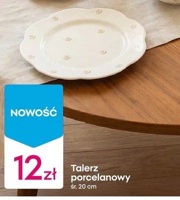Talerz porcelanowy promocja w Pepco