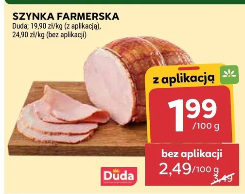Szynka farmerska Duda promocja w Stokrotka