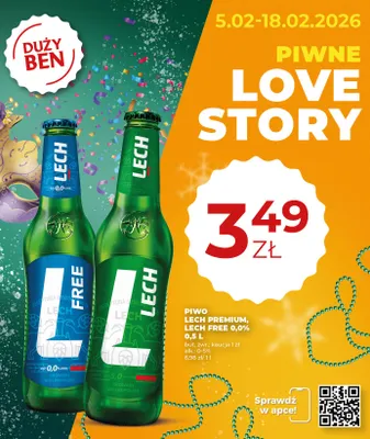 Piwo Lech Free 0,0% 0,5 L promocja w Duży Ben