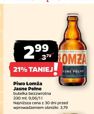Piwo Łomża promocja w Netto