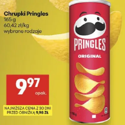 Chipsy Pringles wybrane rodzaje promocja w Delikatesy Centrum