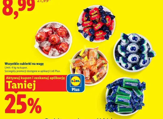 Cukierki na wagę Lindor promocja w Lidl