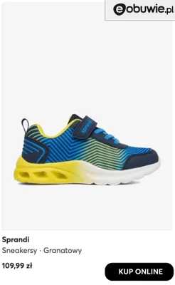 Sneakersy Sprandi granatowy promocja w eobuwie.pl