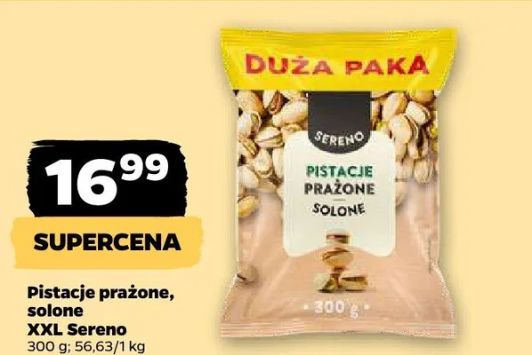 Pistacje prażone, solone XXL Duża Paka promocja w Netto