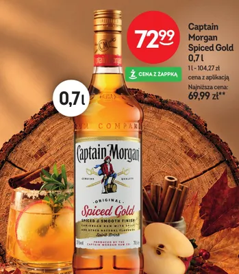 Rum Captain Morgan Spiced Gold promocja w Żabka