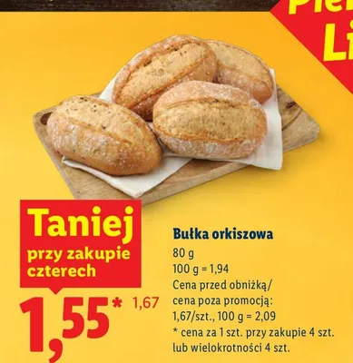 Bułka orkiszowa Lidl promocja w Lidl