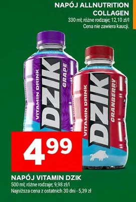 Napój vitamin dzik promocja w Stokrotka