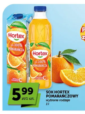 Sok pomarańczowy Hortex promocja w Euro Sklep