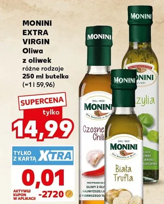 Oliwa z oliwek Monini Biała Trufla promocja w Kaufland