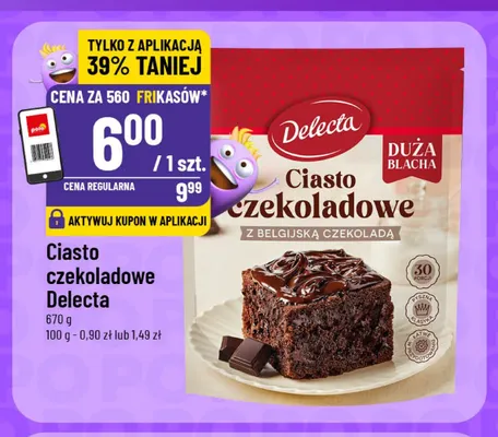 Ciasto czekoladowe Delecta promocja w POLOmarket