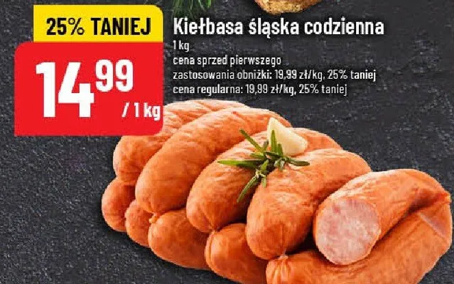 Kiełbasa śląska codzienna POLOmarket promocja w POLOmarket