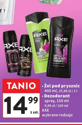 Żel pod prysznic Axe promocja w Intermarche