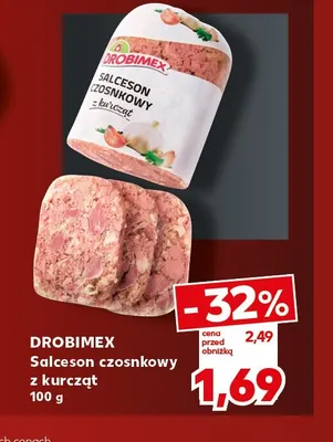 Salceson czosnkowy z kurcząt Drobimex promocja w Kaufland