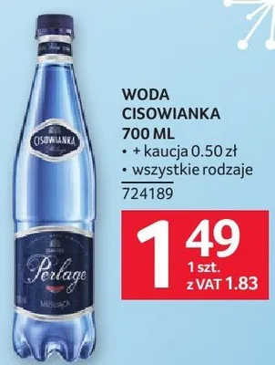 Woda Cisowianka 700 ml promocja w Selgros