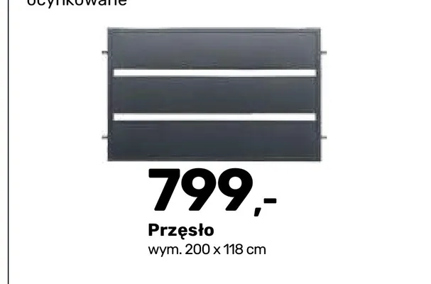 Przęsło ogrodzeniowe Milan promocja w Bricomarche