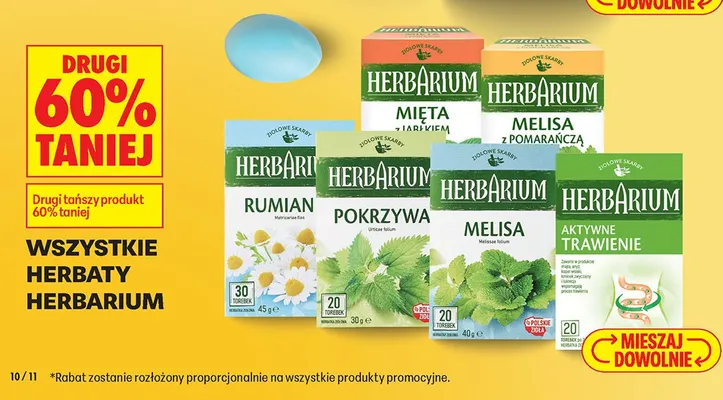 Wszystkie herbaty DRUGA -60% promocja w Biedronka