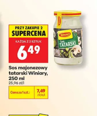 Sos majonezowy tatarski Winiary promocja w Biedronka