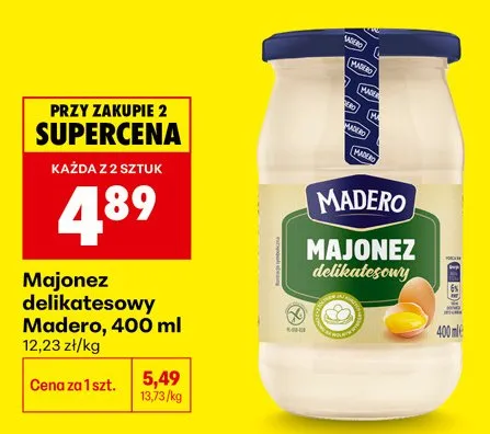 Majonez delikatesowy Madero promocja w Biedronka