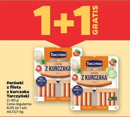 Parówki z fileta z kurczaka promocja w Netto