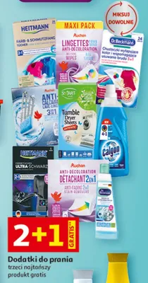Dodatki do prania trzeci najniższy produkt gratis promocja w Auchan