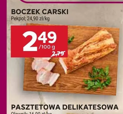 Boczek carski Pekpol promocja w Stokrotka