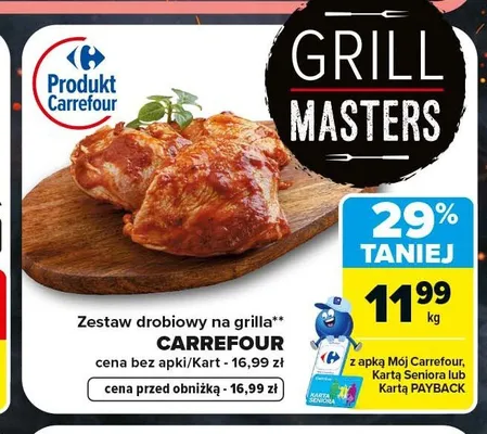 Zestaw drobiowy na grilla Carrefour promocja w Carrefour