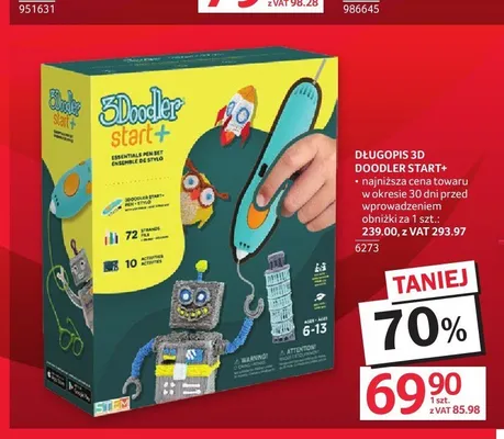 Długopis 3D Doodler Start+ promocja w Selgros