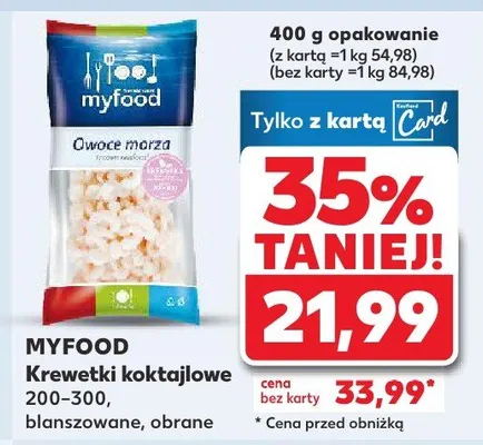 Krewetki koktajlowe 200-300, blanszowane, obrane promocja w Kaufland