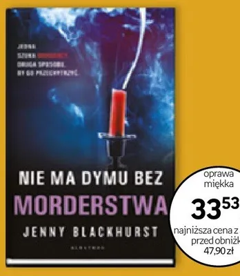 Książka Nie ma dymu bez morderstwa Jenny Blackhurst oprawa miękka promocja w Empik