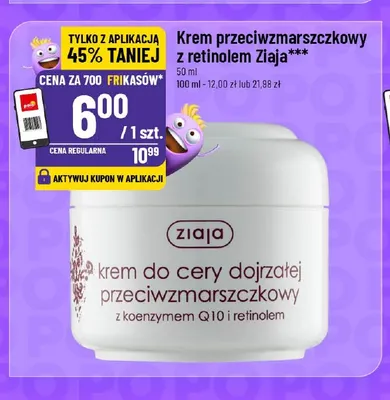 Krem przeciwzmarszczkowy z retinolem Ziaja promocja w POLOmarket