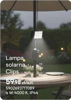 Lampa solarna Clips promocja w Castorama
