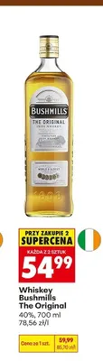 Whiskey Bushmills The Original 40% promocja w Biedronka